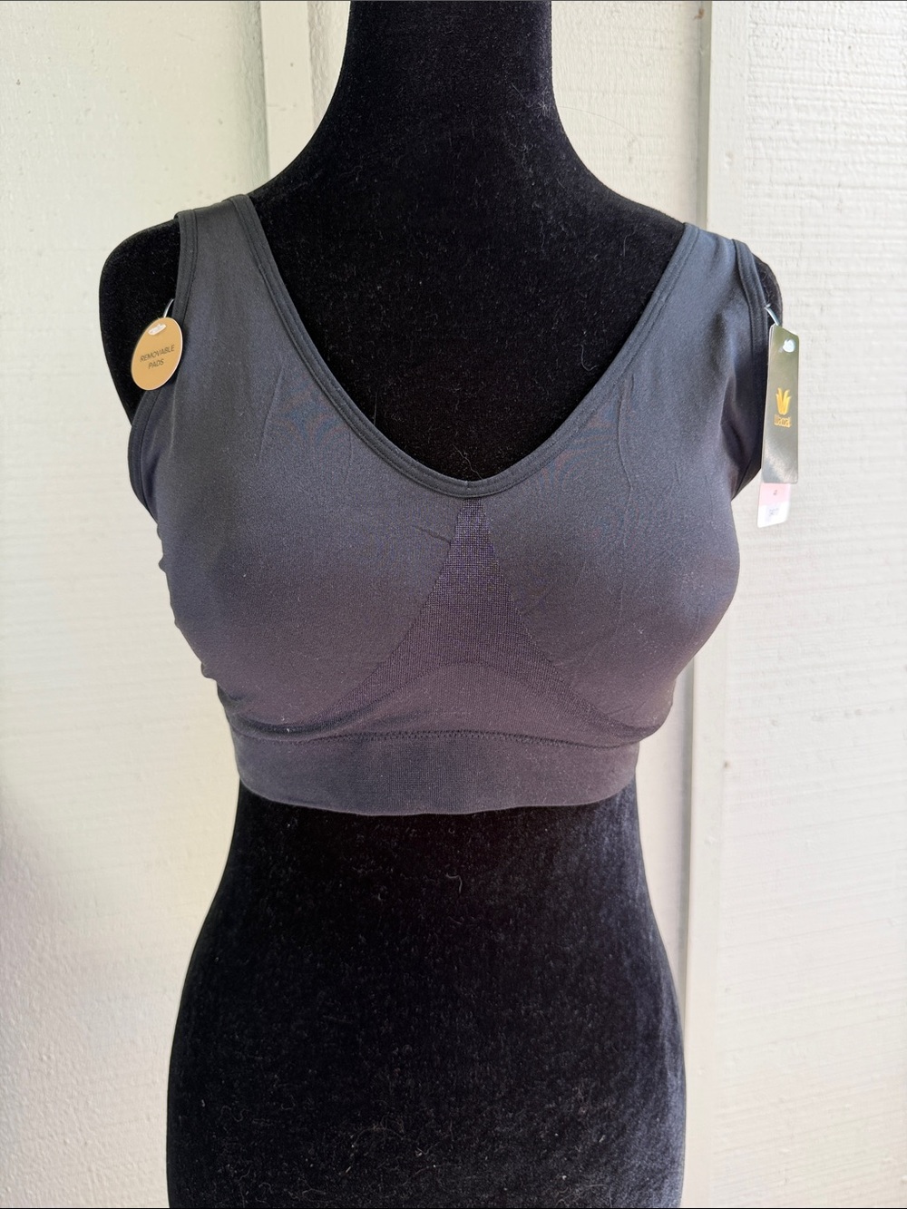 Wacoal Black Seamless V-Neck Support Bralette